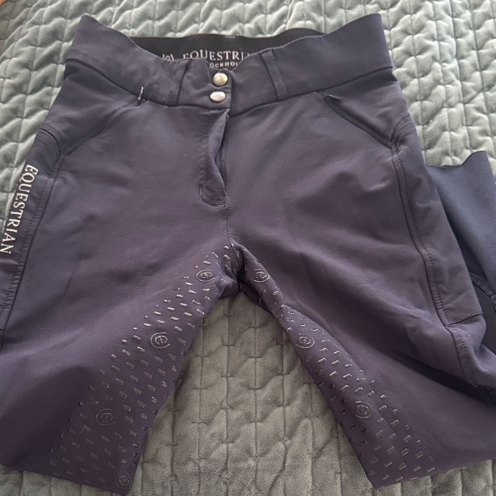 Equestrian stockholm Full-Seat Breeches in Deep Navy